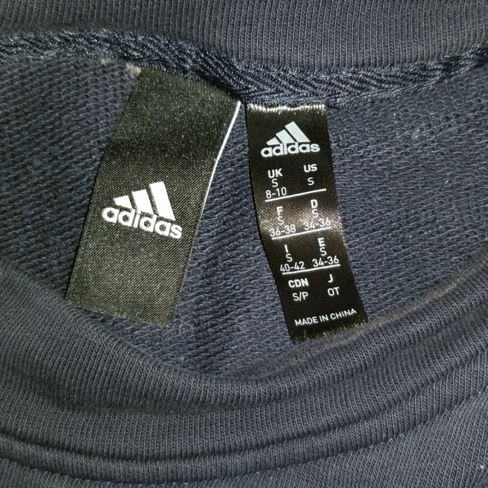 Navy blue Adidas sweatshirt - Picture 3 of 4